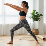 Leopard Luxe Drawstring Performance Legging