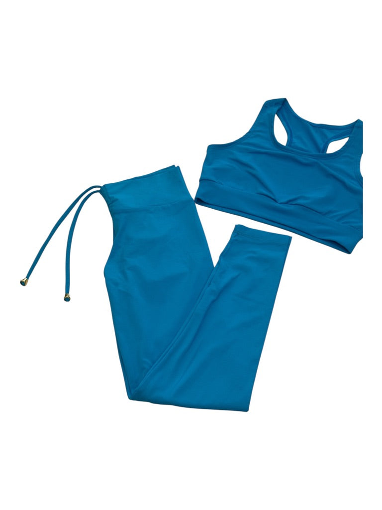 Blue Sculpt Scrunch 2 Piece Set