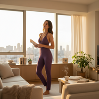 Aurora Scrunch Jumpsuit – Amethyst Edition