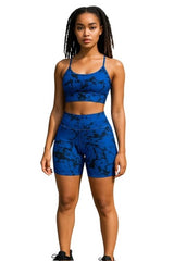 Blue Marble Print Two Piece set