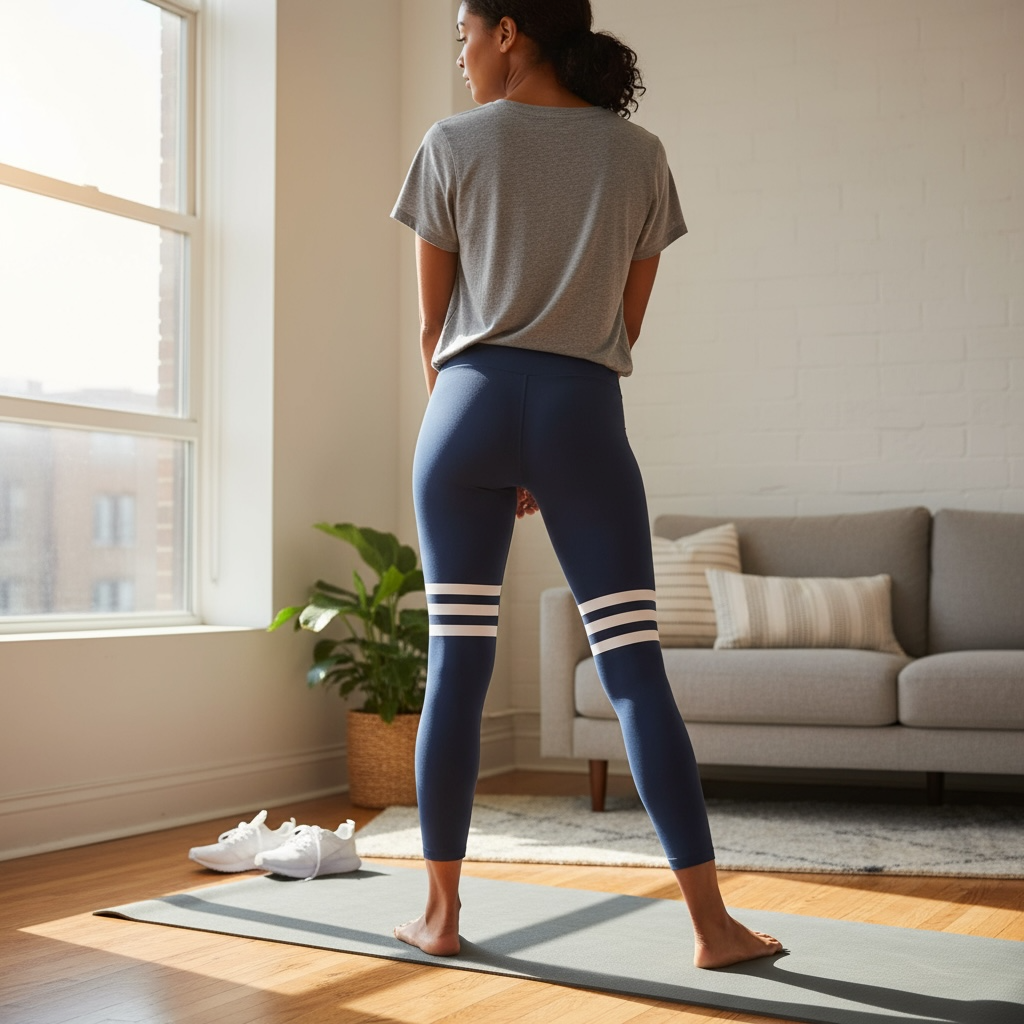 Navy Power Stride Leggings