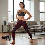 Wine & Graphite Sculpt Contour Leggings