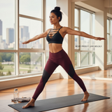 Wine & Graphite Sculpt Contour Leggings