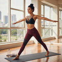 Wine & Graphite Sculpt Contour Leggings