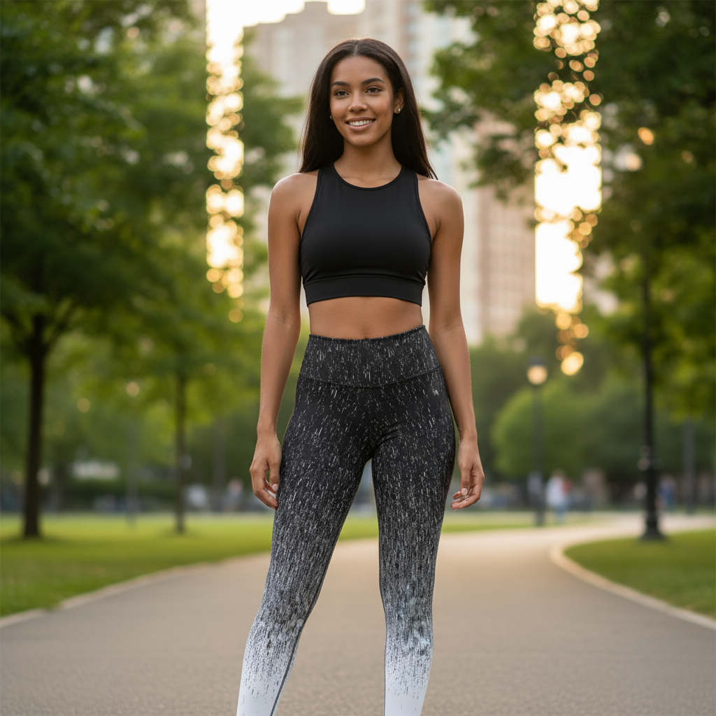 Fade Leggings – Black & White