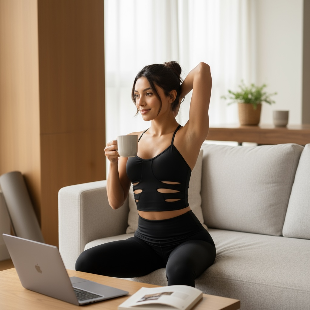 Midnight Cutout Crop Top