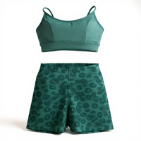 Jade Leopard 2 Piece Short Set