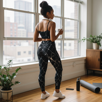 Marble Swirl Workout  2 Piece Set