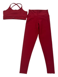 Crimson Flow Active  2 Piece Set- Red