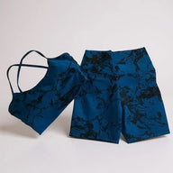 Blue Marble Print Two Piece set