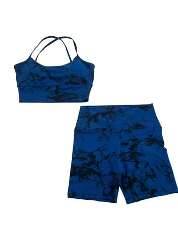Blue Marble Print Two Piece set