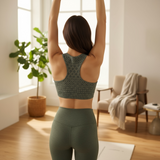 DiamondFlex Halter Sports Bra – Graphite Gray