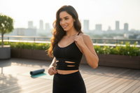 Midnight Cutout Crop Top