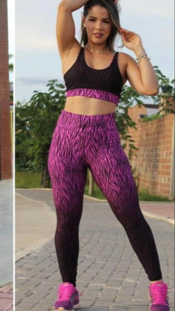Fuchsia Fade Zebra 2 Piece Set