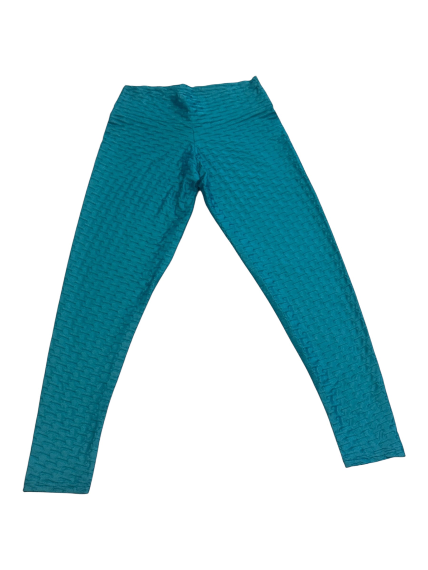 Wet Honeycomb Textured Leggings