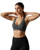 DiamondFlex Halter Sports Bra – Graphite Gray