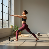 Wine & Graphite Sculpt Contour Leggings