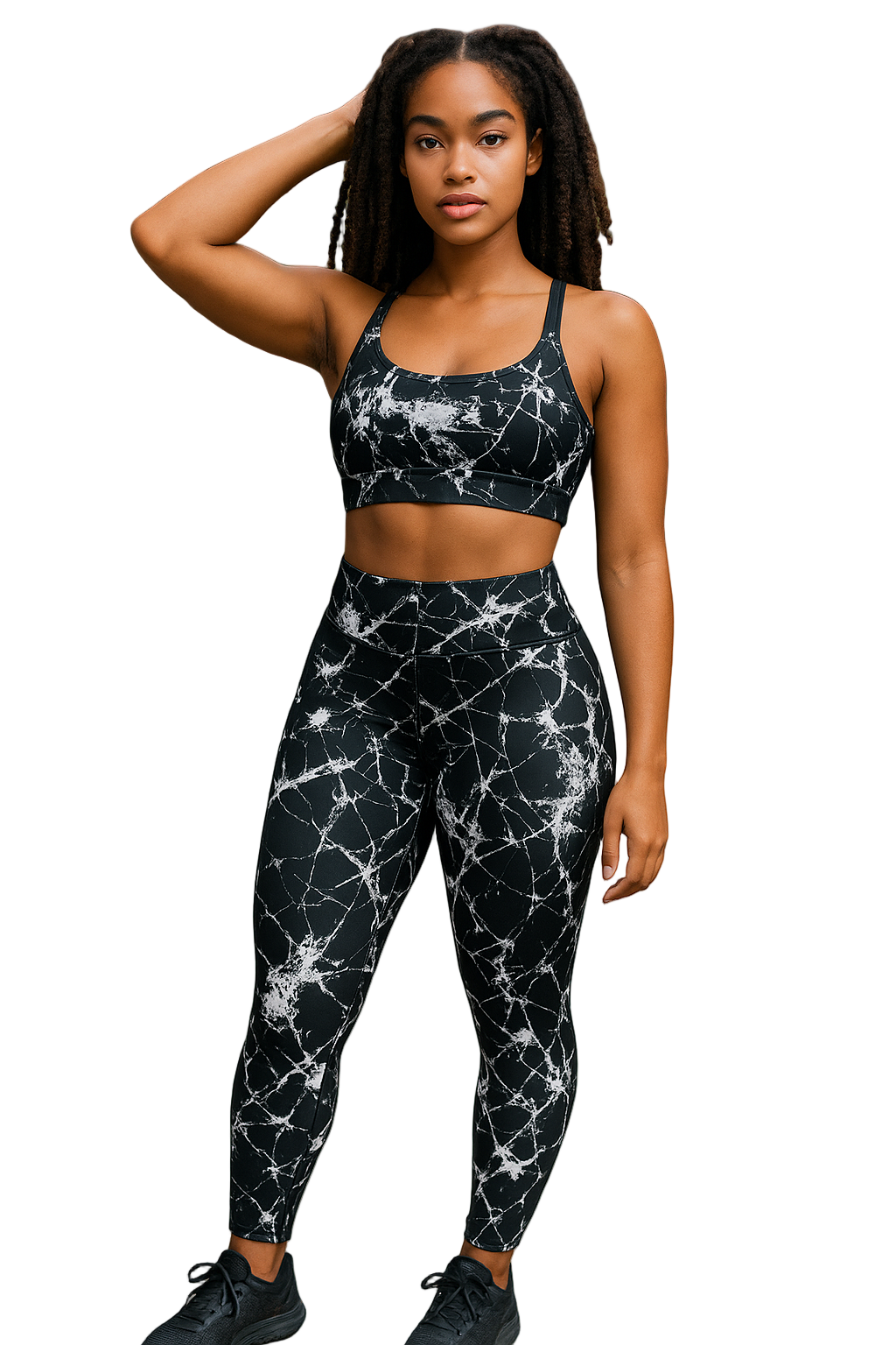 Marble Swirl Workout  2 Piece Set