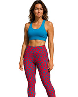 Hot Pink and Blue Burst Legging