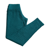 Wet Honeycomb Textured Leggings