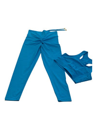 Blue Sculpt Scrunch 2 Piece Set