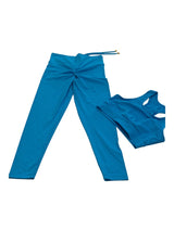 Blue Sculpt Scrunch 2 Piece Set