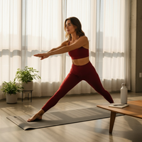 Crimson Flow Active  2 Piece Set- Red