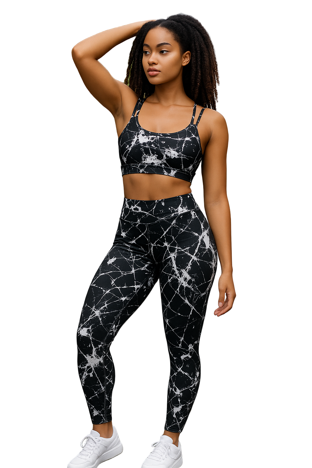 Marble Swirl Workout  2 Piece Set