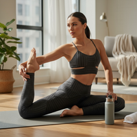 Sculpt Ribbed Workout Bra