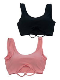 Strappy Front Cut-Out Sports Top