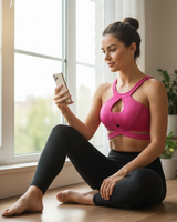 Rio Twist Sports Bra – Hot Pink