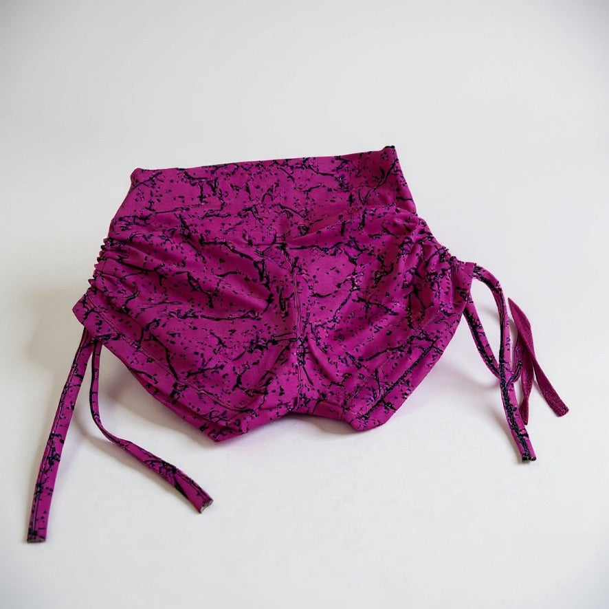 Adjustable Ruched Side Shorts