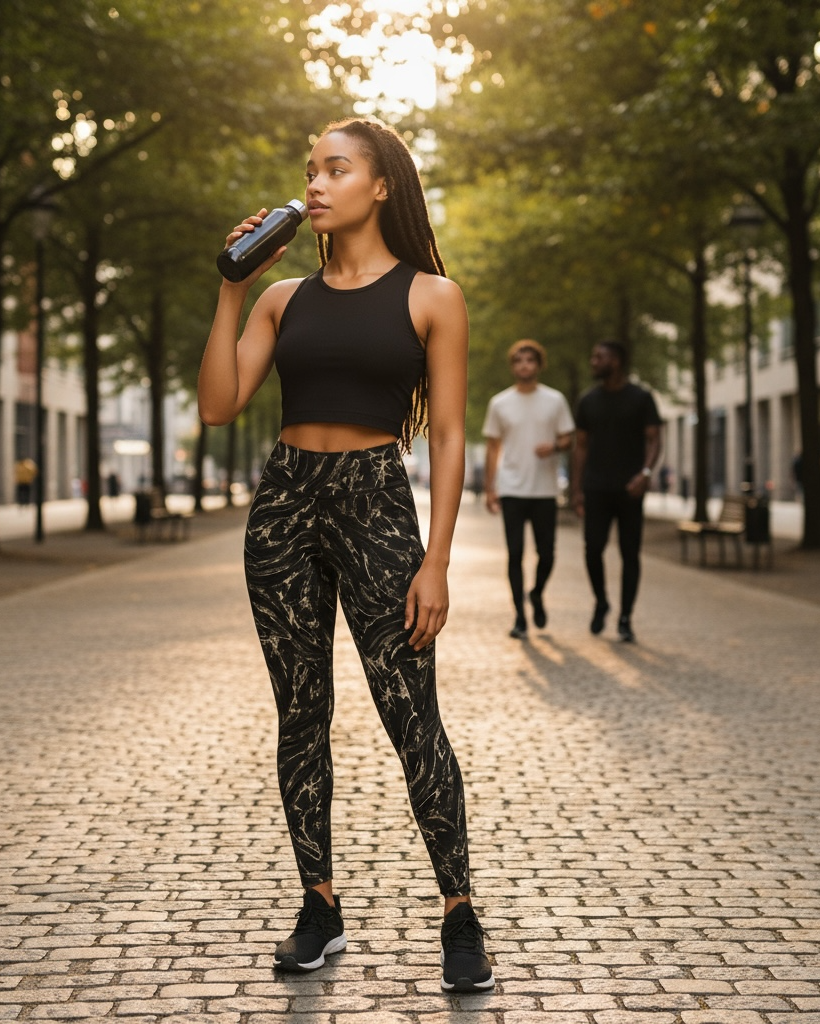 Midnight Marble Leggings