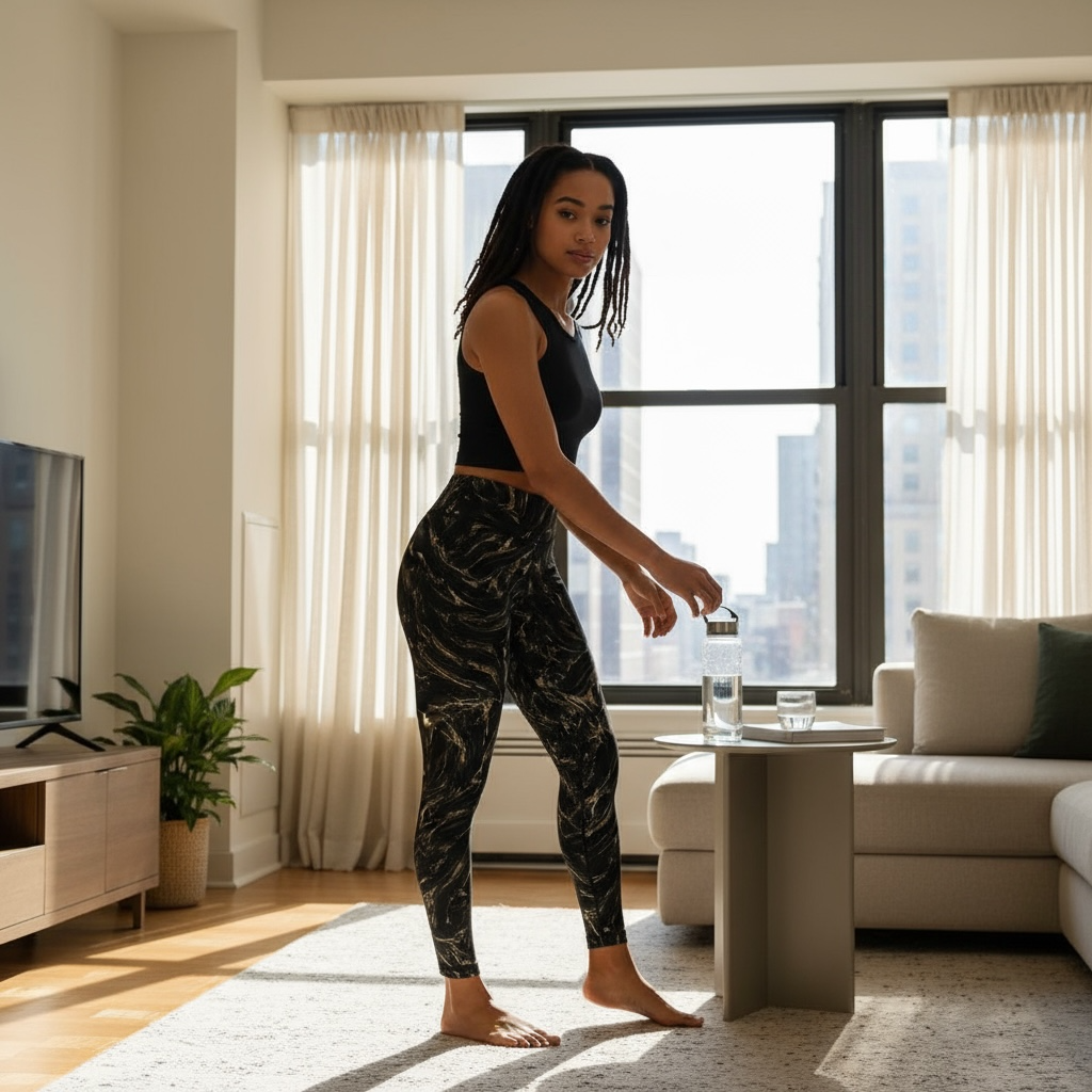 Midnight Marble Leggings