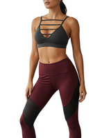 Wine & Graphite Sculpt Contour Leggings