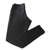 Wet Honeycomb Textured Leggings