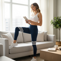 Navy Power Stride Leggings