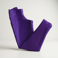 Wet Honeycomb Textured Leggings