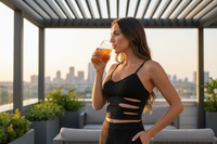 Midnight Cutout Crop Top