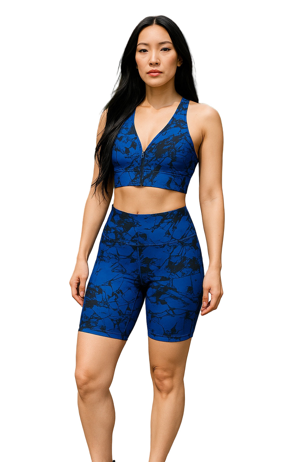 Blue Marble Print Two Piece set II